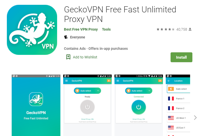 Gecko VPN for PC