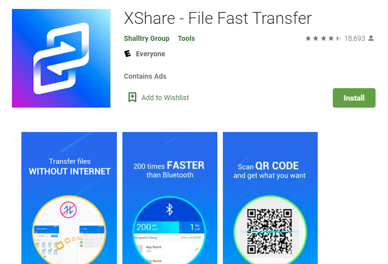 Xshare File Transfer for PC