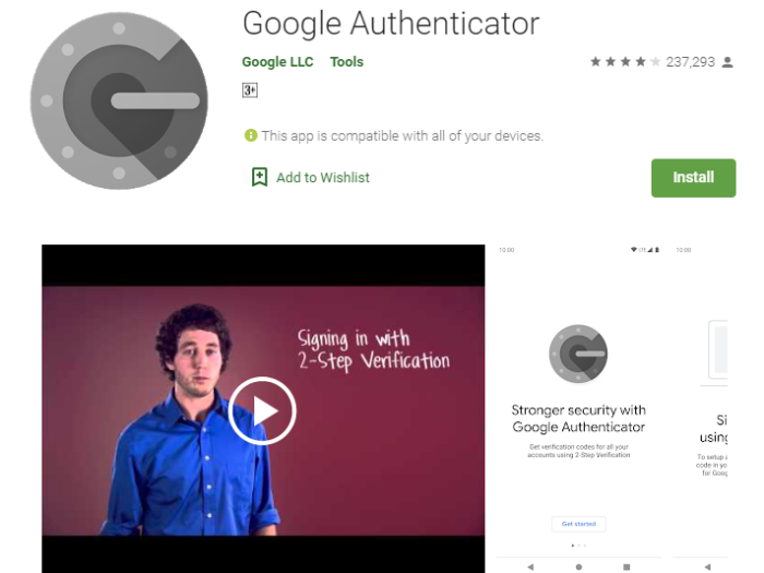 Google Authenticator for Windows